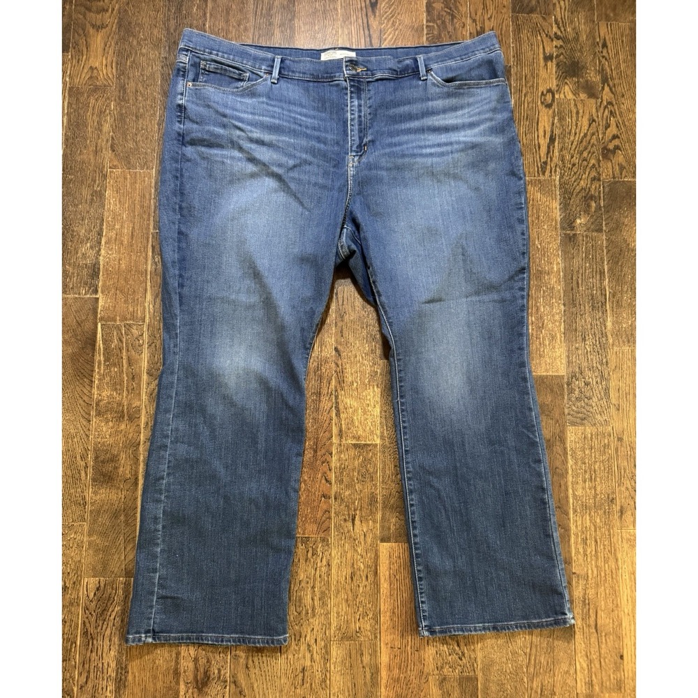 Signature Gold by Levi Blue Jeans Women's Size 24S Mid Rise Bootcut Stretch
